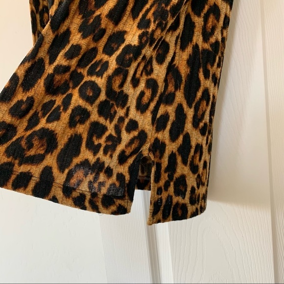 Crescent Drive Leopard Long Sleeve Knit Loungewear Top Size Extra Small - Picture 5 of 5